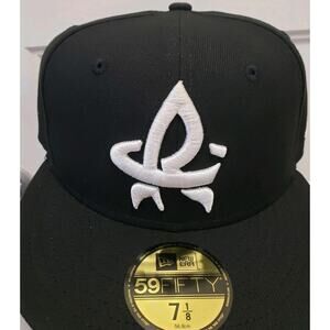 Rocket City Trash Pandas New Era 59FIFTY Alternate Black Fitted Hat 7 1/8